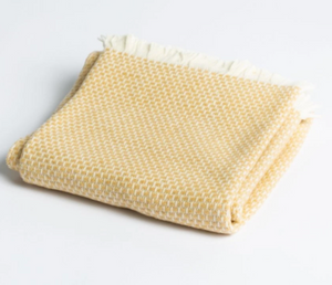 Cotton Blend Fringed Blanket-Accessories