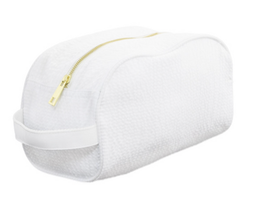Seersucker Traveler Case - White