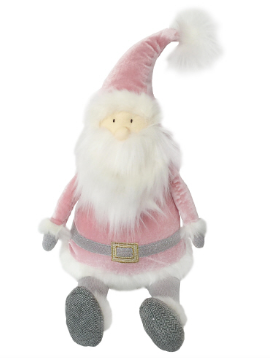 Santa Shelf Sitter Dusty Rose