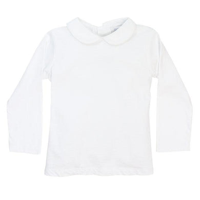 White Knit Piped Shirt