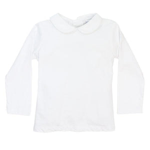 White Knit Piped Shirt
