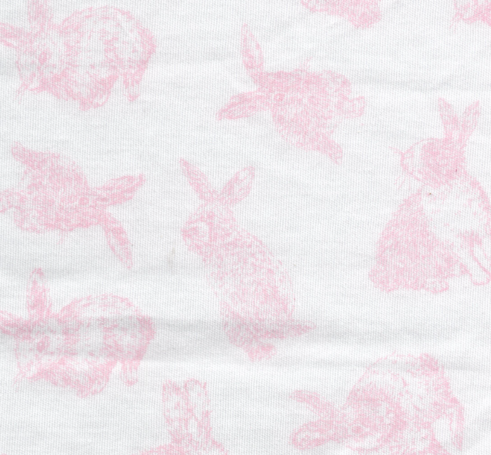 Girl Printed Jammies Pink Bunny