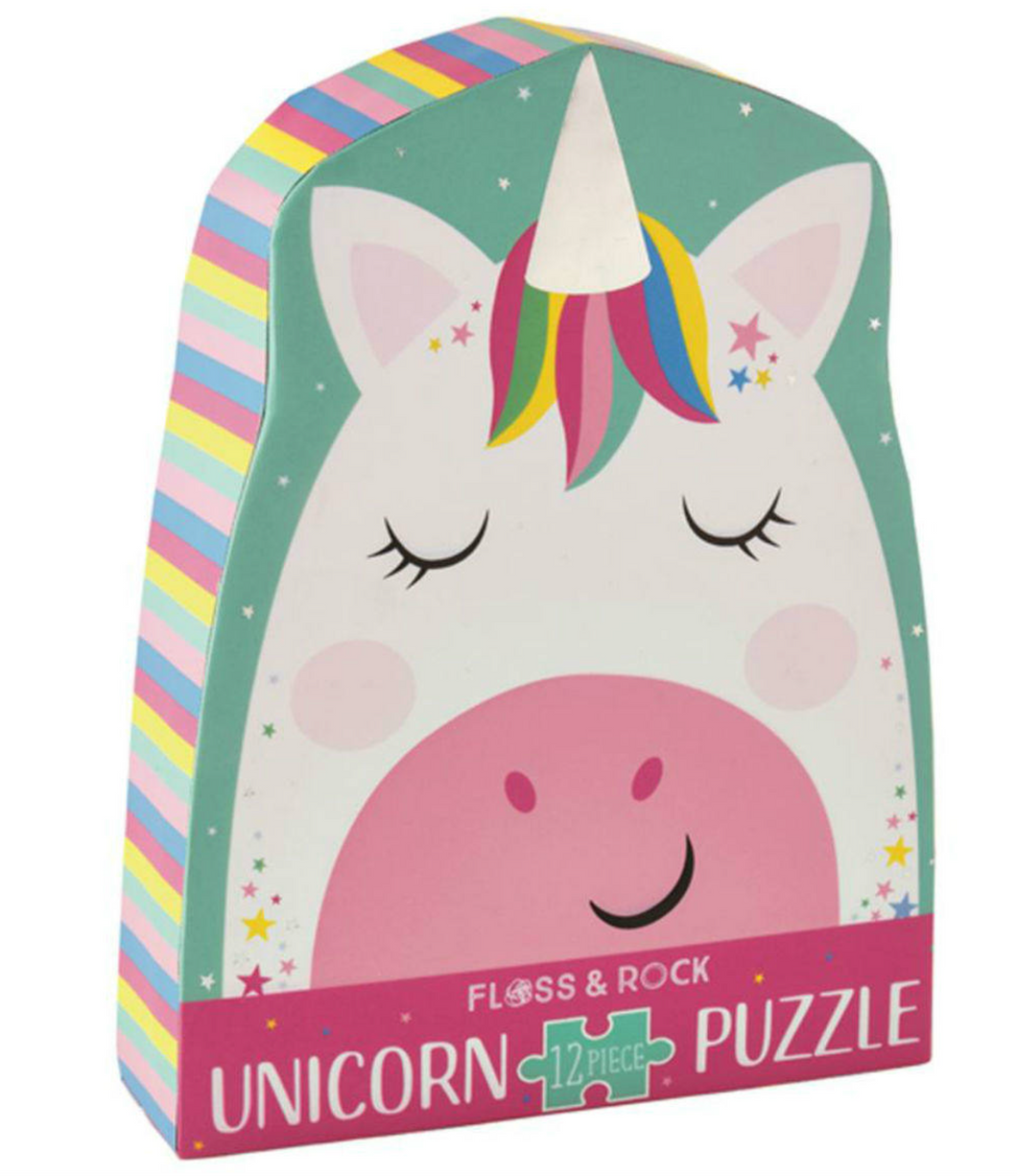 Jigsaw 12PC Rainbow Unicorn Puzzle