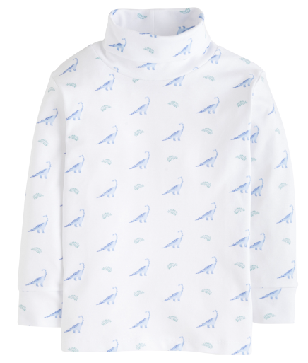 Printed Turtleneck Boy Dinosaur