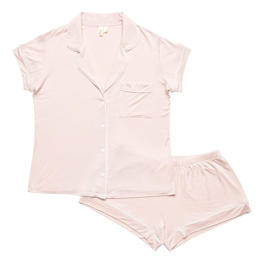 Women's Short Sleeve Blush Pajama Set