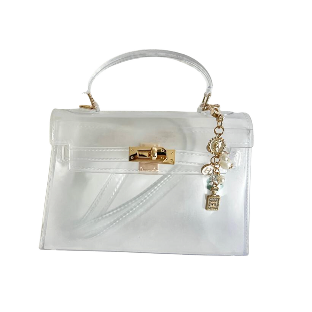 Jelly Luxe Charm Purse - Clear