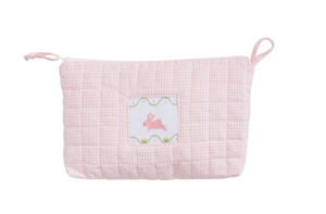 Quilted Luggage Cosmetic Bunny