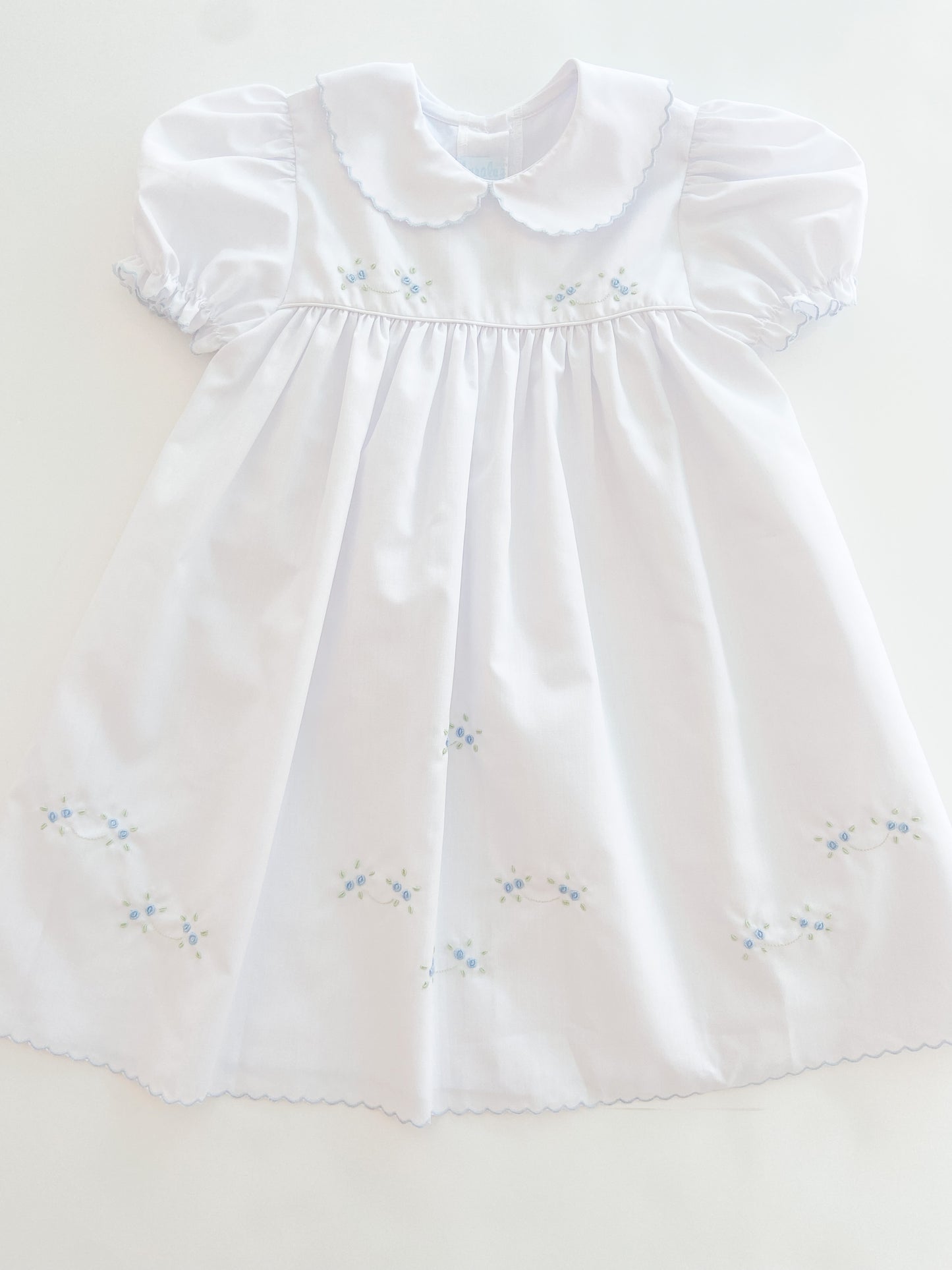 White and Blue Tinybud Dress