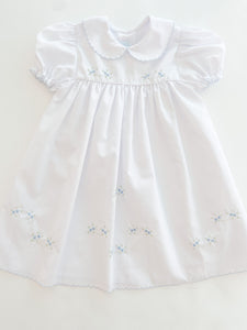 White and Blue Tinybud Dress