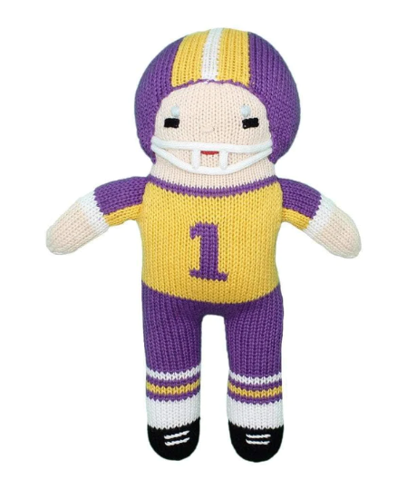 Football Player purple and gold 7