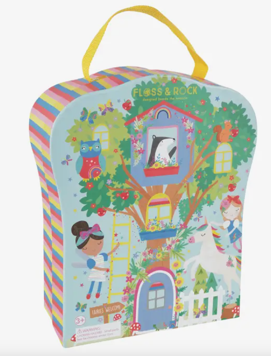 Play Box with Wooden Pieces - Rainbow Fairy