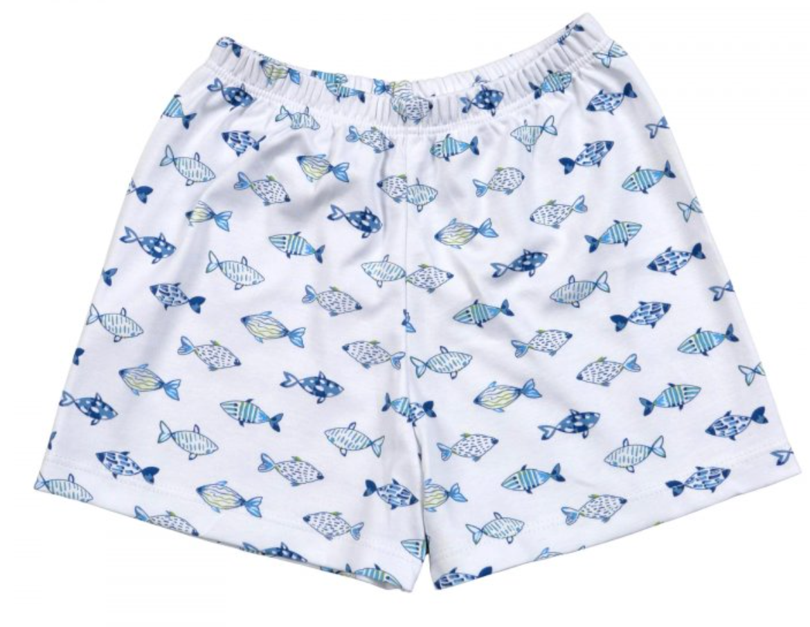 Blue Fishes Shorts
