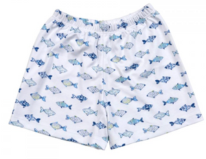 Blue Fishes Shorts