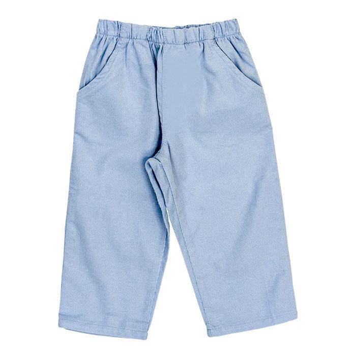 Lt Blue Cord Elastic Pants - Infant