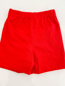 Boy's Red Knit shorts 5077SB