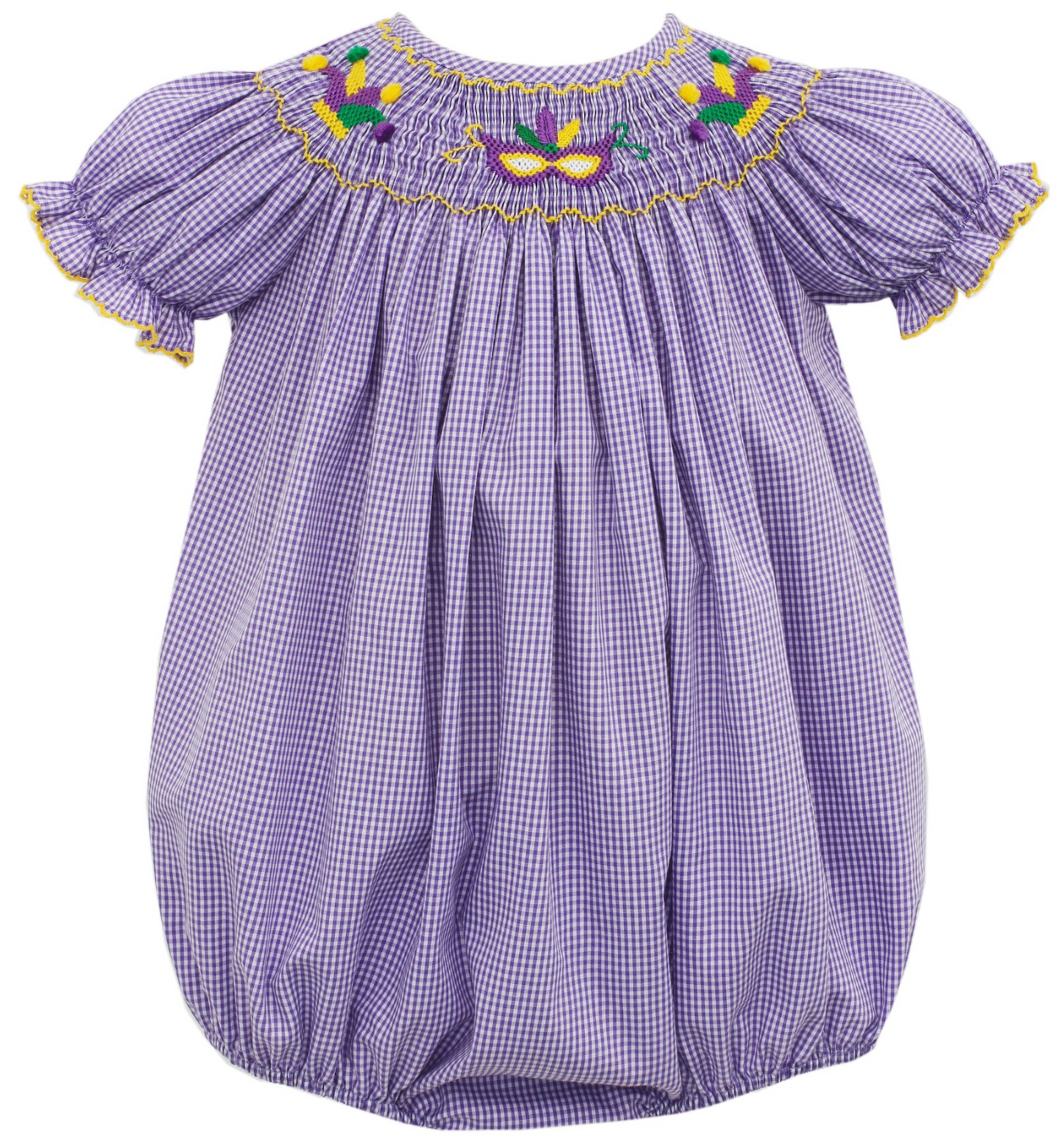Mardi Gras Smocked Bishop Bubble 510F