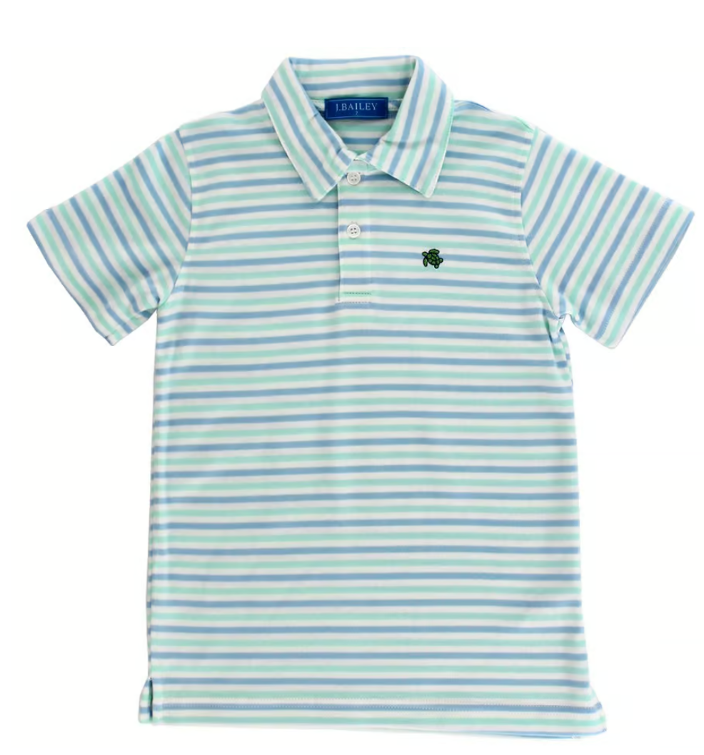 Henry Short Sleeve Polo Ocean