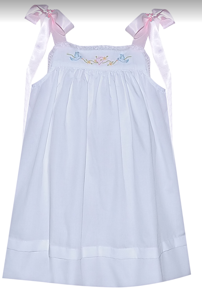 White Wren Dress Love Birds