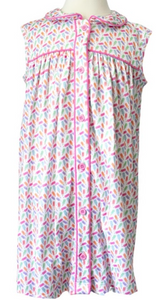 Sleeveless Placket Dress Popsicle Print