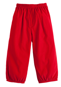 Banded Pull On Pant Red Corduroy