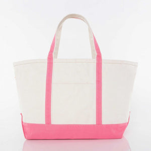 Large Boat Tote - Coral Pink