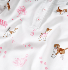 Pink Pawprints Pajama Set