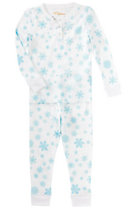 Blue Flurries Pajama Set