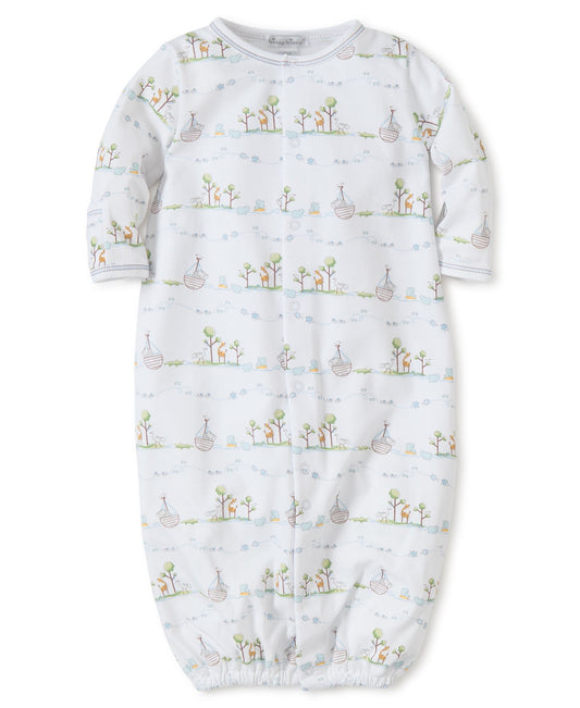 Noah's Print Converter Gown Blue -infant