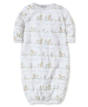 Load image into Gallery viewer, Noah&#39;s Print Converter Gown Blue -infant