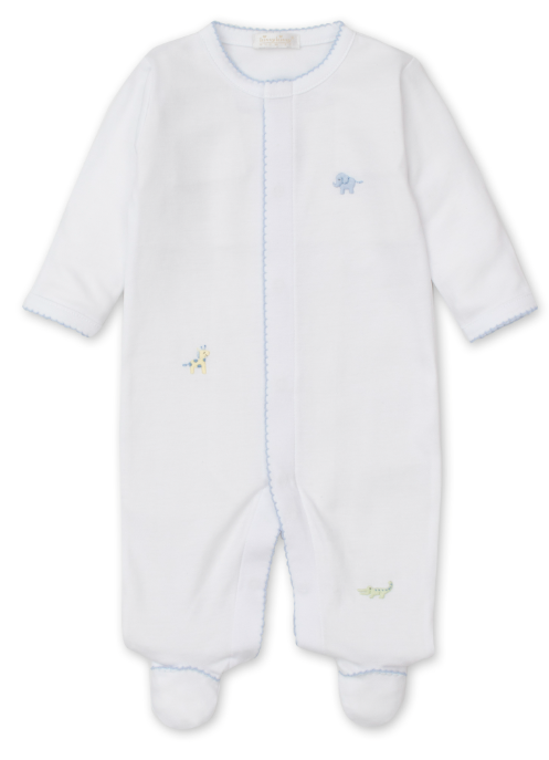 SCE Jungle Jury Footie Hand Embroidery Blue