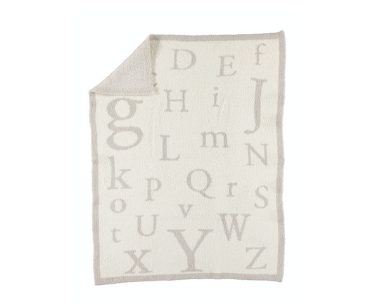 CozyChic ABC Blanket Stone