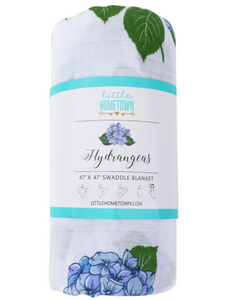 Hydrangea Swaddle Blanket