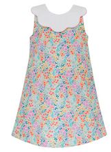 Load image into Gallery viewer, GROUP 6 - Spring Flowers Dress 3011D Scallop Collar
