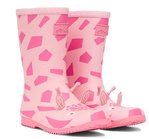 Pink Giraffe Rainboots