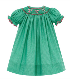 Green Candy Cane Bishop Dress