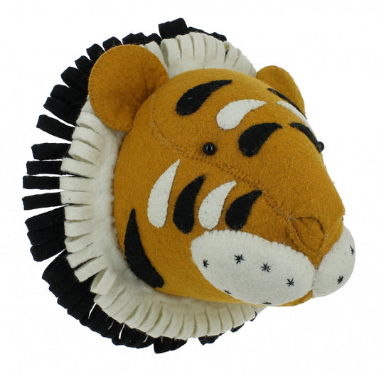Fiona Walker Original Tiger Felt Animal Head