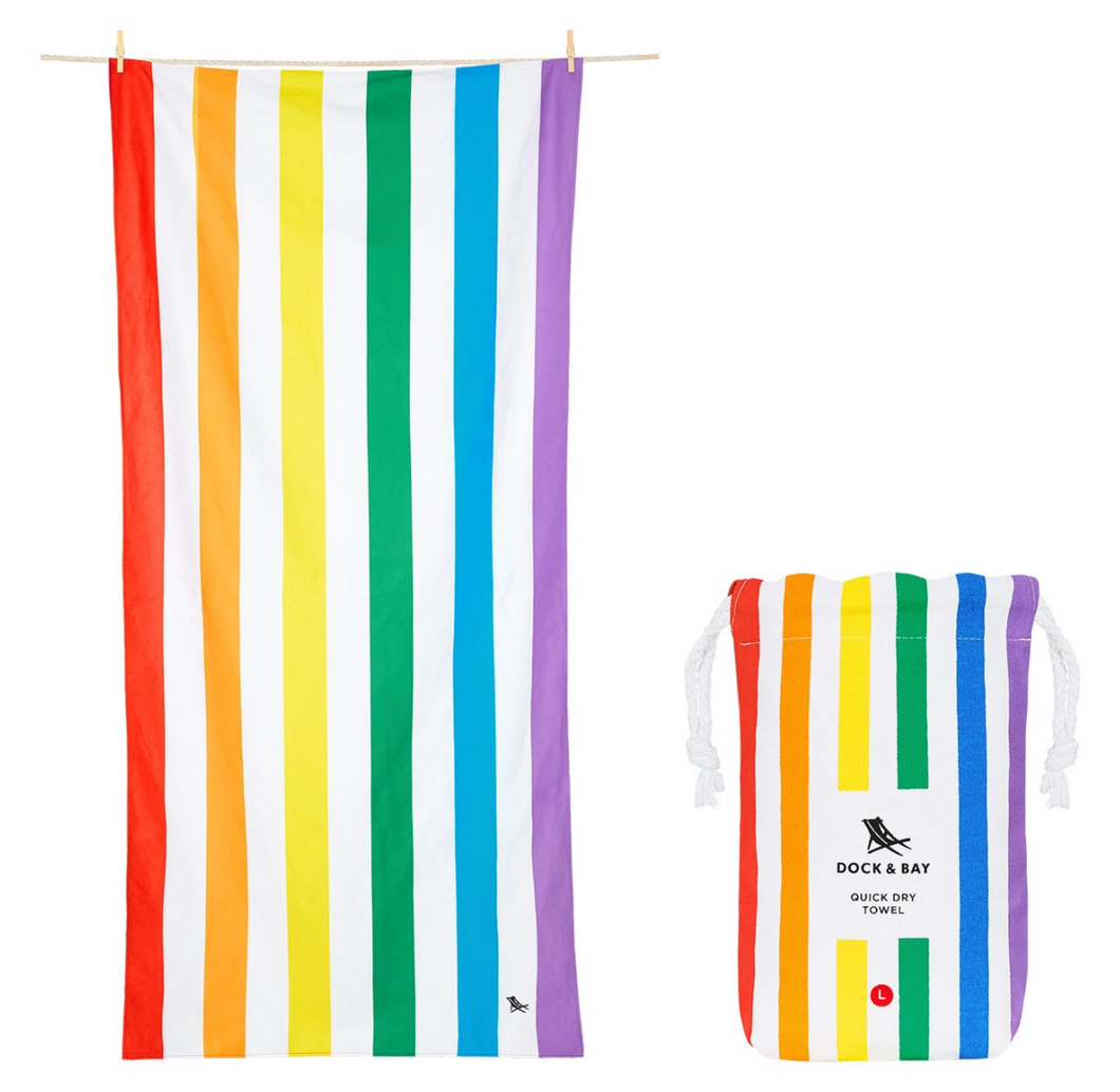Dock & Bay Quick Dry Towel - Cabana - Rainbow Skies