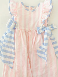 Sunny Stripe Dress with Bows