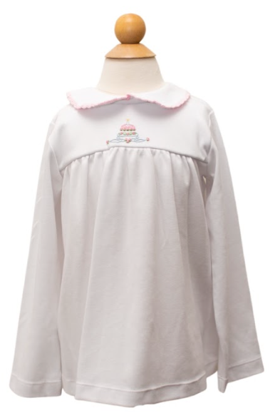 Long Sleeve Molly Top Birthday Cake