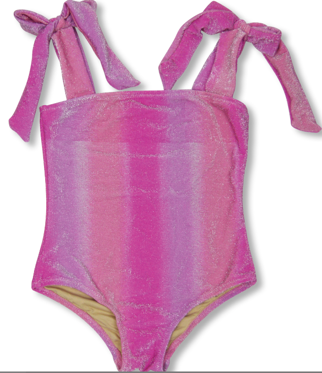 Shimmer Bunny Tie 1 Piece Swimsuit
