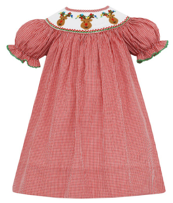 REINDEER FACE BISHOP Dress Short Sleeve 141R-MH22