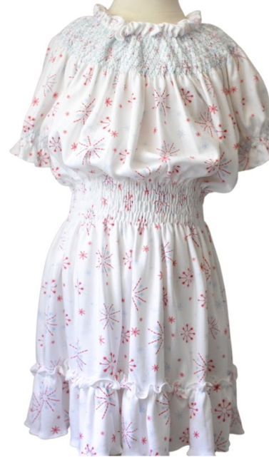 Short Sleeve Addison Dress Fireworks
