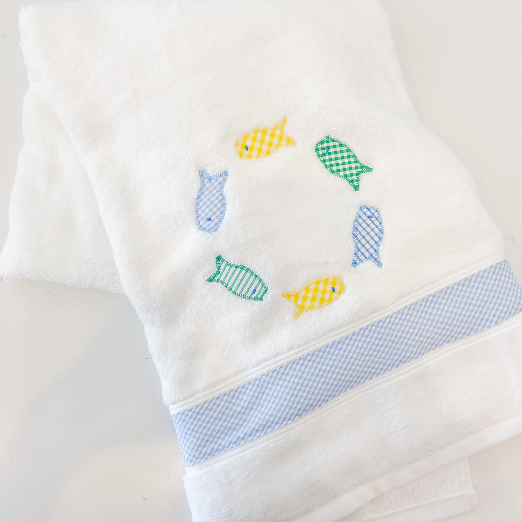 Blue Fish Towel