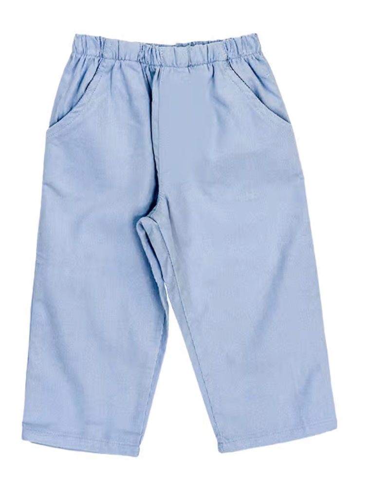 Light Blue Cord Elastic Pant
