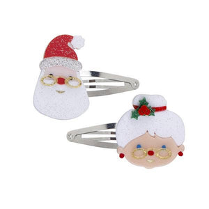 Santa Claus and Mrs. Claus Snap Clips
