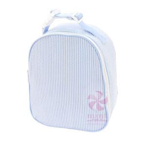 Light Blue Seersucker Lunch Box